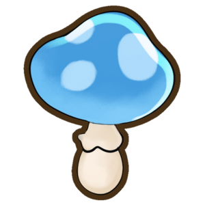 Blue mushroom decor.png