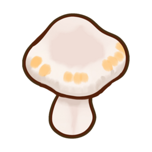 Small White Mushroom Decor.png