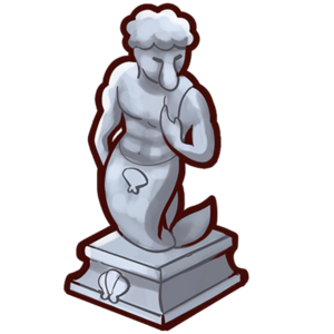 Handsome merfolk statue.png