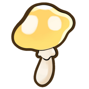 Yellow mushroom decor.png