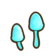 Blue mushroom garden lamp.png