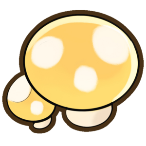 Large yellow mushroom decor.png