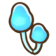 Blue Mushroom Wall Lamp.png