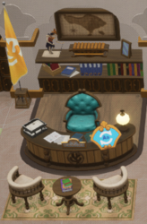 In Judge Ross' Chamber, interact with blue sign to open Residence Permit, where player can change their name.