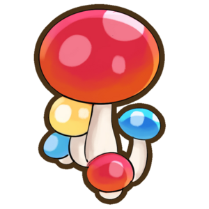 Colorful mushrooms decor.png