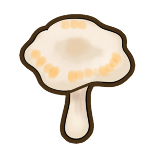 White mushroom decor.png