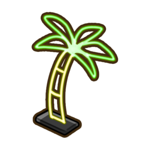 Disco neon coconut tree.png